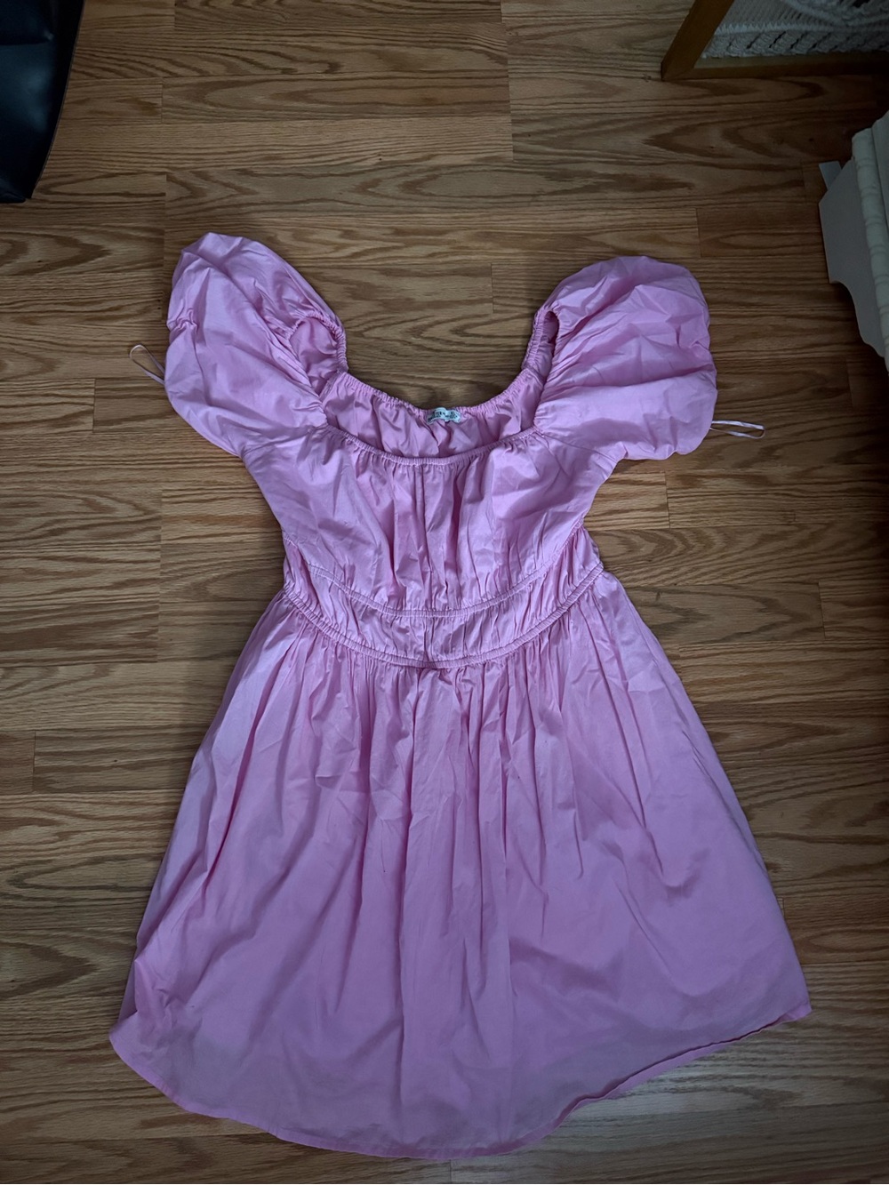 Puff-Sleeve Dress